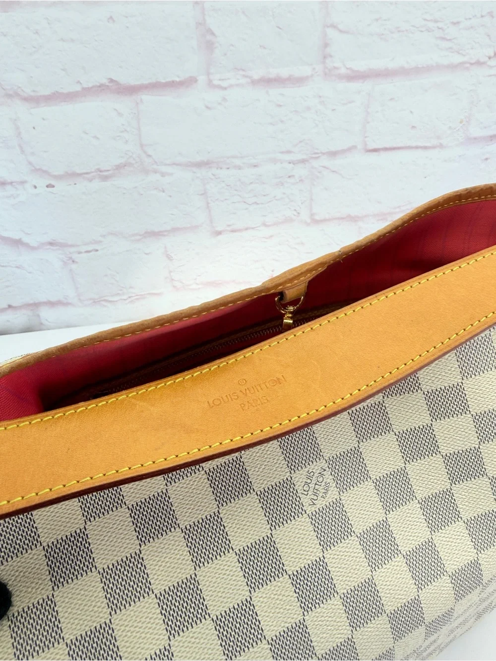Louis Vuitton Damier Azur Delightful PM Pink